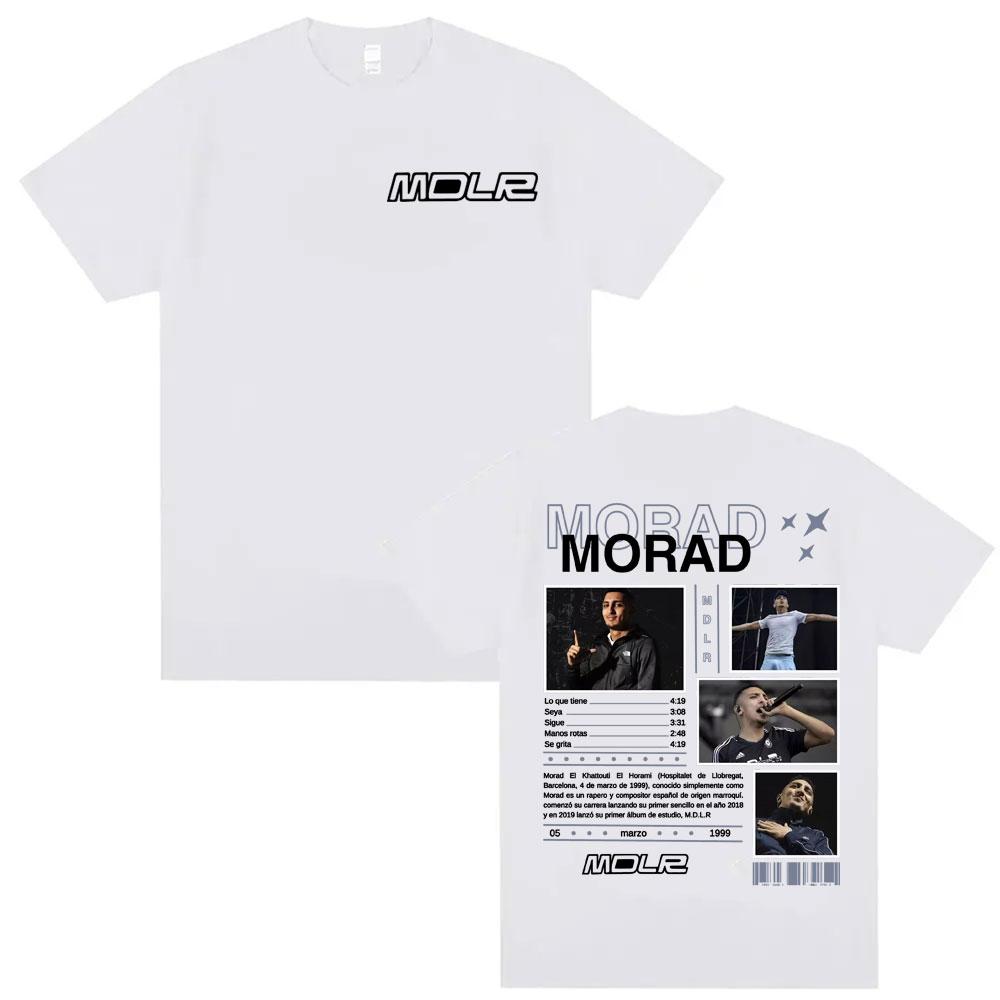 Rapper Morad MDLR 2025 Tour Graphic Tshirts Unisexs Clothing Retro Gothic Oversized Tshirt Unisex High Quality Crewneck T Shirts