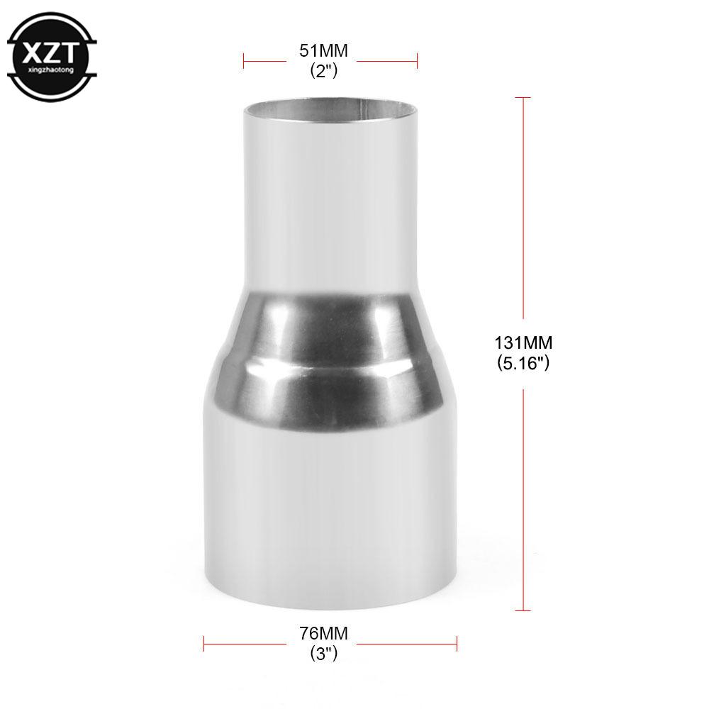 Univerzální nerezová ocelová standardní reduktorová trubka pro automobily 51-67 mm, 76 mm, 63 mm, 60 mm až 63 mm, 57 mm, 52 mm, 50 mm