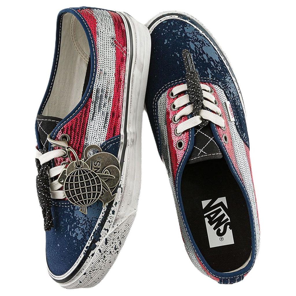 Vans Authentische Premium La Habana - Rote Marine Unisex Sneaker Schwarz VN000DB8Z11