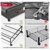 Under Bed Storage Containers 2Pack with Wheels Rolling Underbed Shoe Storage Organizer Metal Drawer