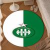 1PC Green Saint-Etienne Football  Round Rug for Livingroom,Bedroom, Palyroom, Chair Rug, Area rug, Circle Carpet, Large Size Fan Christmas gift
