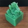 Chinese Dragon Statues Figurine Big Man-made Stone Imperial Jade Seal Crafts Year Zodiac Dragon Sculpture Home Decoration