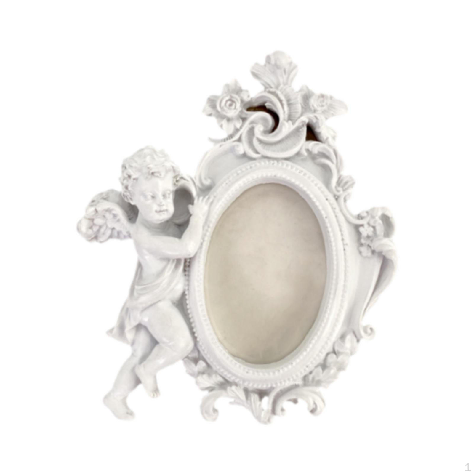 

Ангел фоторамка орнамент фигурка художественный реквизит европейская мини милая статуэтка скульптура для комнаты дома белый