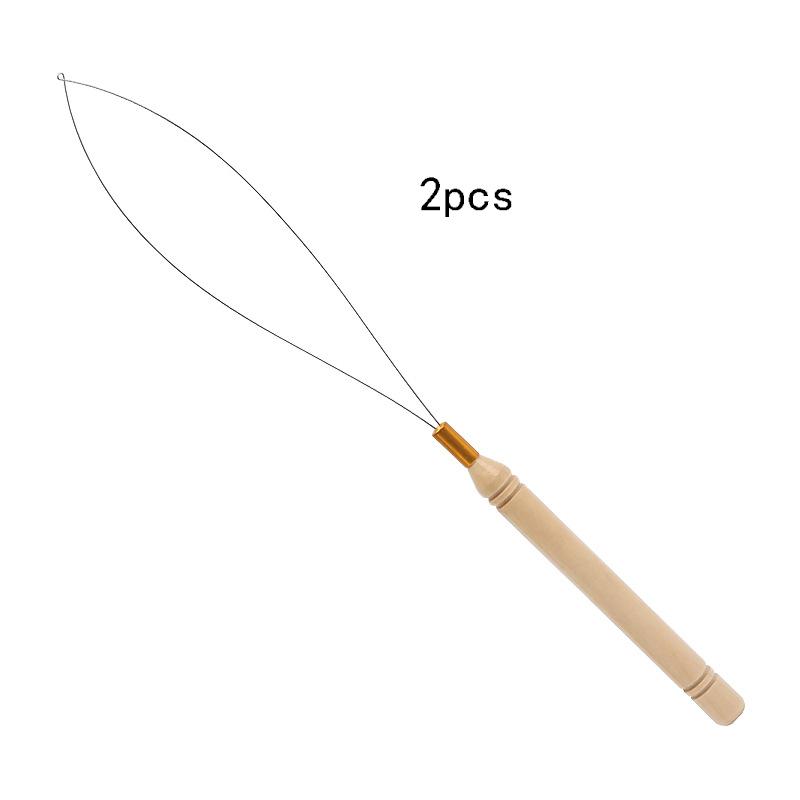 

Wooden Handle Needle Threader Elderly Guide Needle Sewing Beading Needles Pins Easy Threading Sew Diy Jewelry Making Tools