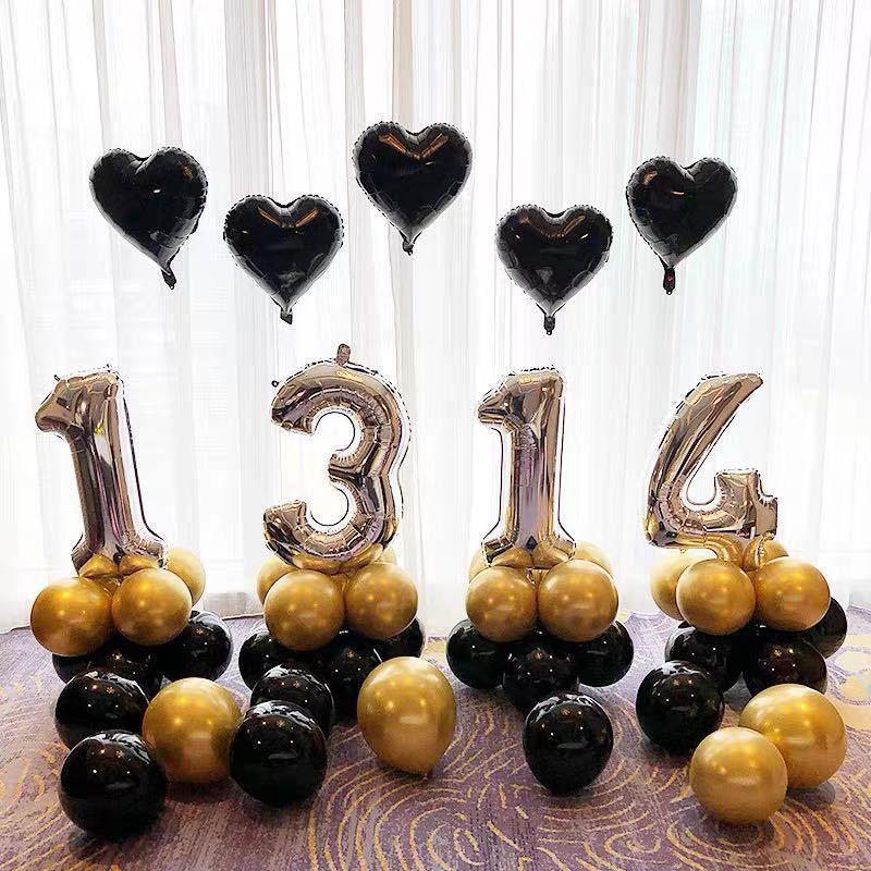 Honeymoon Room Wedding Scene Decor Set: Love Letter Balloons & Transparent Boxes