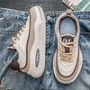 Fashion Big Sole Height Increasing Sneakers Men Brand Woven Shoes Summer Mens Trainer Sports Fat Shoses Outside Traning Ternis