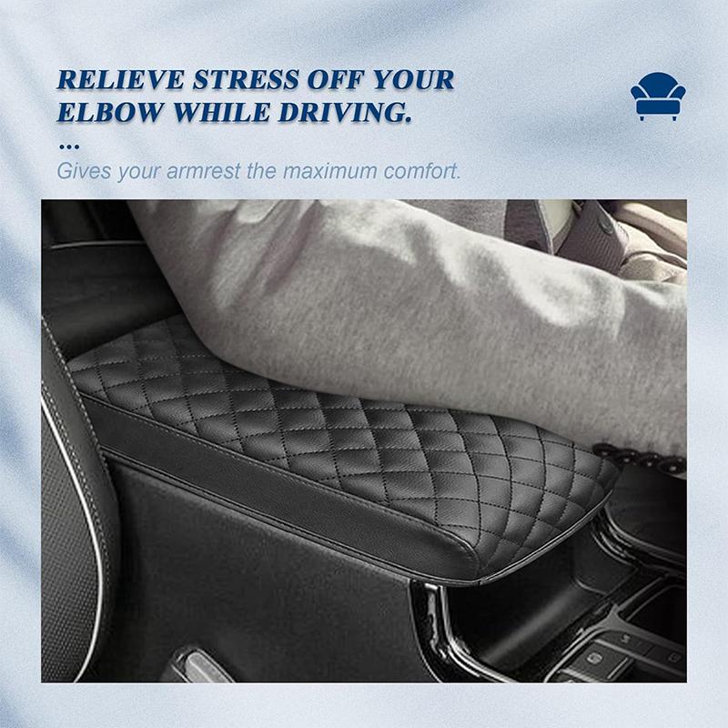 Car Leather Center Console Armrest Box Cover Protector Cushion Lid Waterproof For Kia Sorento MQ4 - Interior Accessories