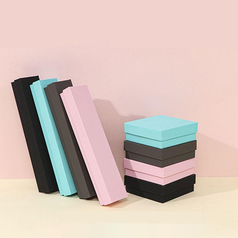 Stylish Cardboard Jewelry Box For Ring And Necklace Sleek Storage Packing Organizer