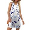 Women's V-neck Summer Casual Beach Vacation Women's Sleeveless Floral Print Sundress