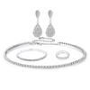 Shiny Bridal Jewelry Set Luxury Rhinestone Choker Necklace  Special Occasions