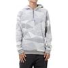 adidas Geometric Half-Zip Long Sleeve Hoodie 'White Grey' Men's IA2623