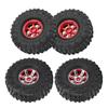 4PCS 1Celsius10 Aluminium Alloy Remote Control Car Crawler Hub Tire Set for RC D90   SCX10