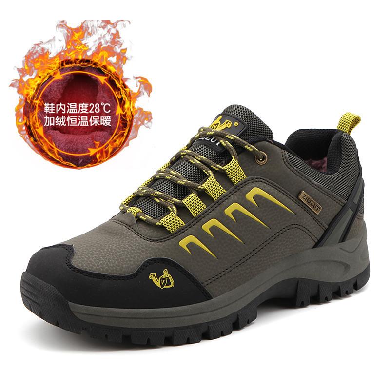 

Большой размер 2025 зима новые мужские туфли мода уличные походные туфли бархатные походные туфли на шнуровке спортивная обувь 47