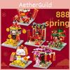 Cherry Lucky Cat Tree New Year Gift Building Blocks Set With Effect Lighted