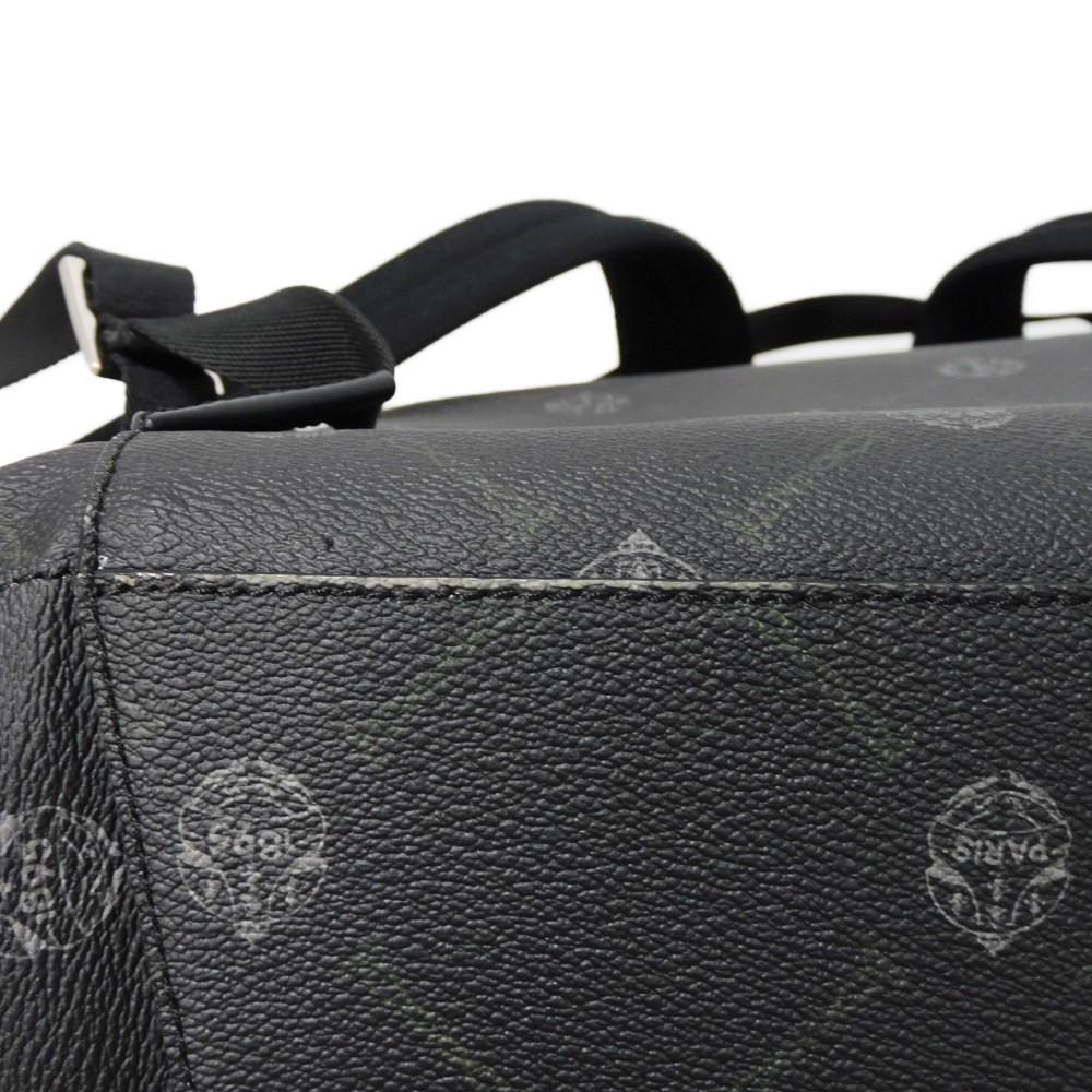 Used 11828 Hiker Daypack 7927 New Logo Emblem Signature Cocoa Brown Crest Black Made in Italy Men's from Japan AUTHENTIC