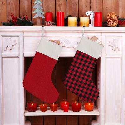 Christmas Large-Sized Christmas Stockings With Any Pattern And Can Hold Gifts
