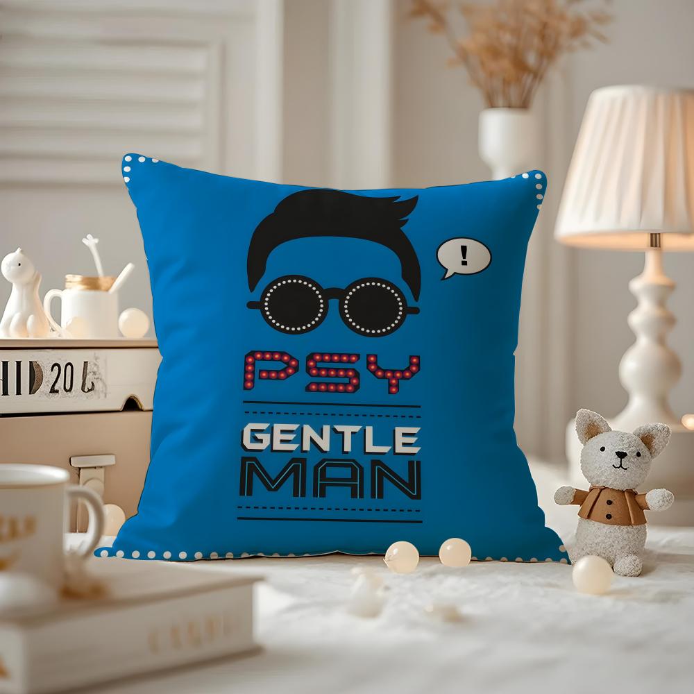 Psy Album Cushion Cover Pattern Printed Pillowcase For Living Room Sofa Cushion Cover & Bedroom Decor