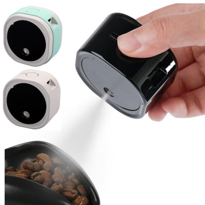 Kaffeebohnen-Zerstäuber zur Reduzierung statischer Aufladung von Kaffeepulver, Elektrischer Nano-Zerstäuber Siebenfarbige Umgebungsbeleuchtung Wiederaufladbarer Sprüher