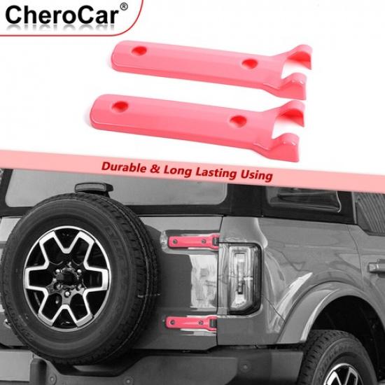 

Tailgate Hinge Cover Rear Door Hinge Liftgate Trim Decor for Ford Bronco Pink