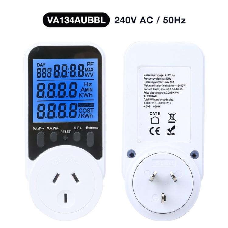 Professional Grade Power Monitoring Socket Electricity Current Detection Energy Cost Overloading Protective 3680W