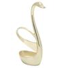 Fashion Elegant Coffee Dessert Spoon Cutlery Set with Swan Holder Household TablewareGold