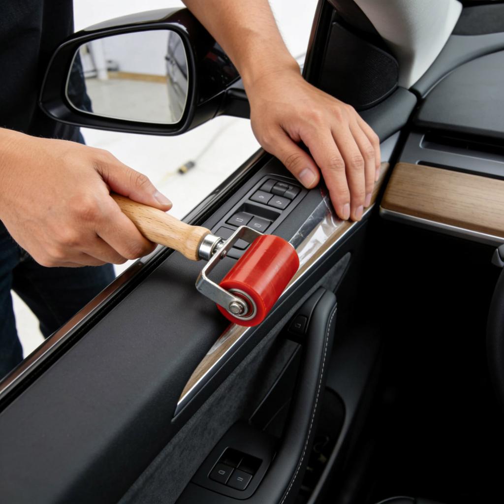 Schalldämmroller Für Automobilfolierung Schalldämmungsanwendungen Holzgriff Für Heimwerker Professionelle Anwendung