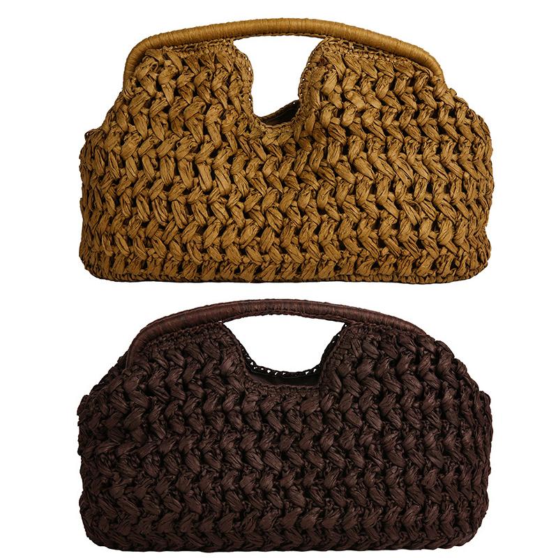 Elegant Woven Handbag Female Beach Straw Underarm Bag Versatile Exquisite Shoulder Bags Evening Bags For Women Gifts