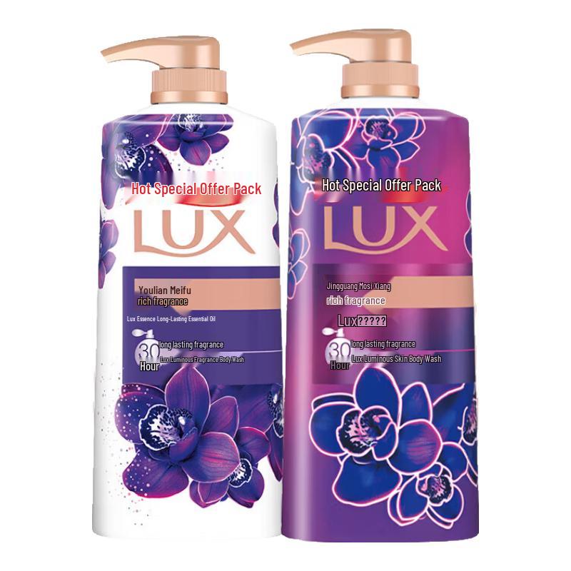 Lux Long-Lasting Fragrance Shower Gel Enchanting Lotus & Dazzling Orchid Case
