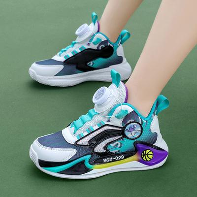 New 31-40 Boys Non-slip Running Shoes Wear-resistant New Shoes Mesh 2025 Breathable Basketball Shoes