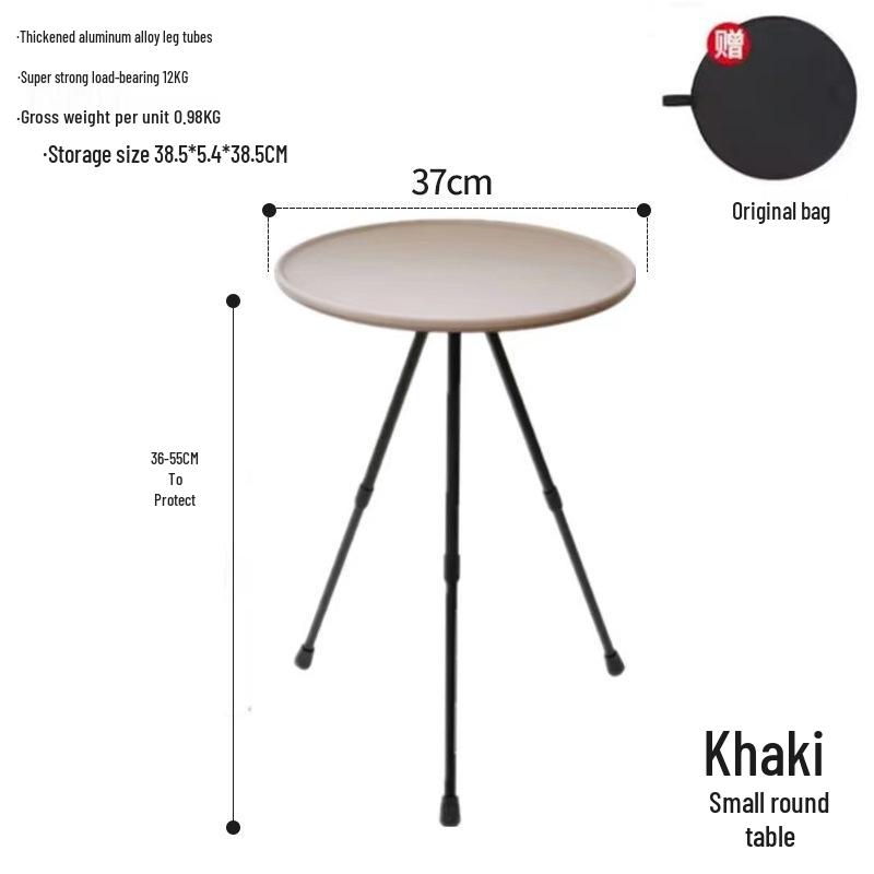 Portable Adjustable Aluminum Folding Table for Camping & Dining
