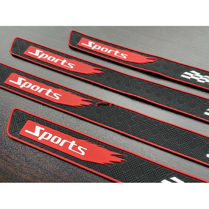 Auto Accessories Rubber Car Door Sill Trim Protection Guards Anti Scratch Strips