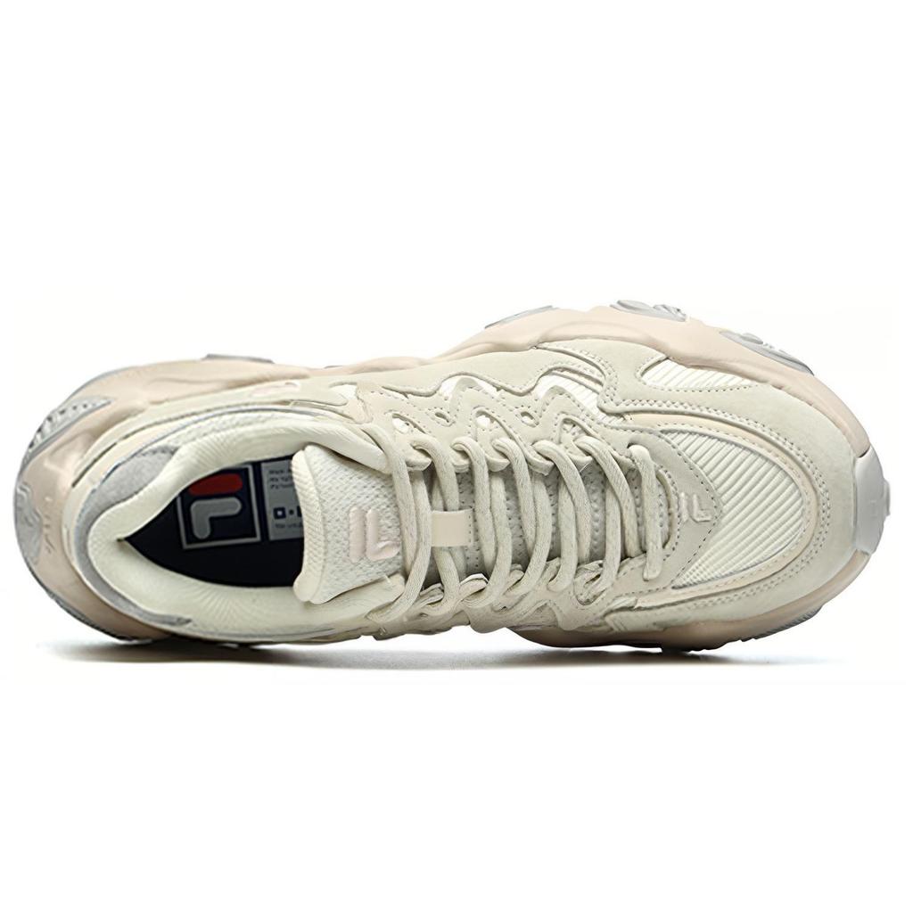 FILA Fusion Comfortable Versatile Low-Top Dad Shoes Women sneaker White T12W219101FWB