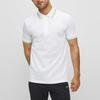 HUGO BOSS Polo Shirts Men's White Polo Collar Moderate Straight Fit 50469055-101