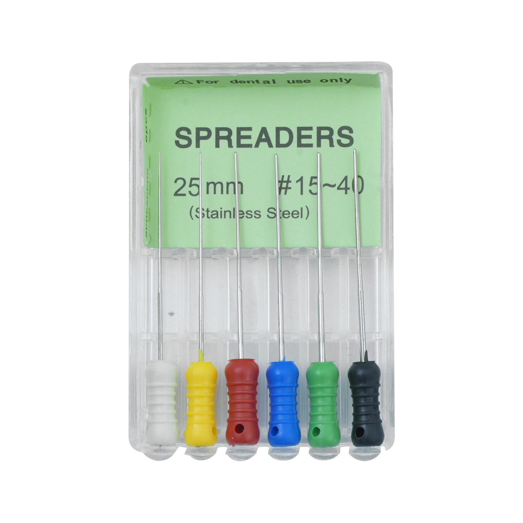 

6 шт./кор. стоматологические расширители, ручные файлы для корневых каналов из нержавеющей стали, эндодонтические инструменты 25 мм, стоматологические сверла S 25mm 15-40
