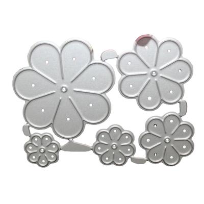 5pcs Flower Metal Cutting Dies Stencils Scrapbooking Decorative Embossing Handcraft Die Cutting