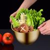 Large Capacity Slanted Lettuce Bucket Stainless Steel Bevel Vegetable Serving Bowl Cooking Basin for Kitchen Use