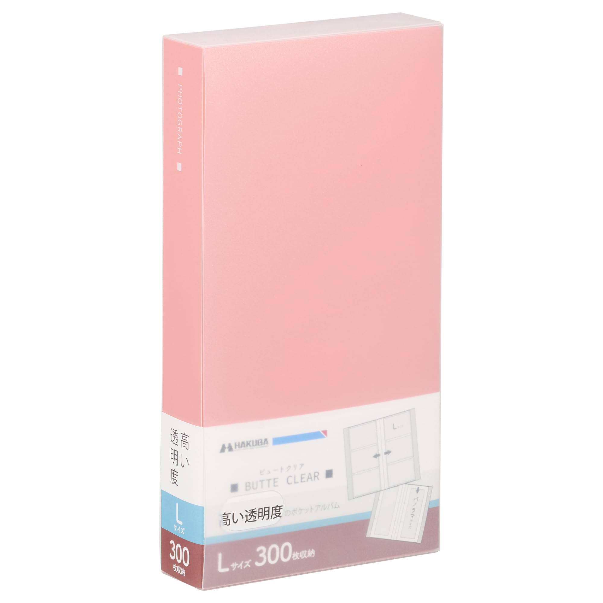 

HAKUBA Beaut Clear 300 Чехол-мешок для фотографий Фото 4977187536195 Альбом карманного типа, [Размер L, листы, розовый] Хранение, карманный тип, в комплекте, альбом, розовый