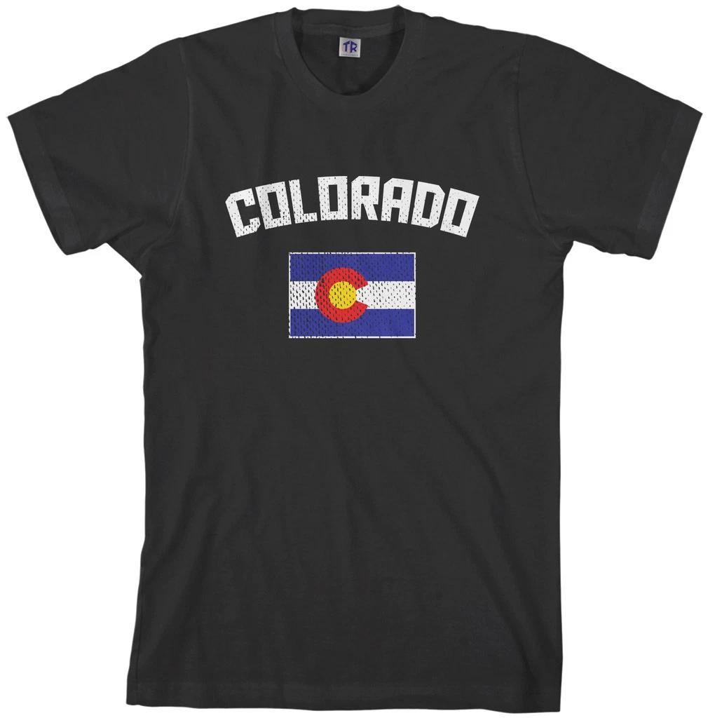 Threadrock Men s Colorado Coloradan Flag T shirt state denver 2XL