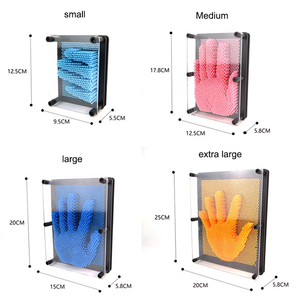 Zabawka 3D Clone Pin Art Pin Rzeźba Dłoni Zabawka Igłowa Plastikowy Model Ocisku Dłoni Zabawka dla Dzieci Dorosłych