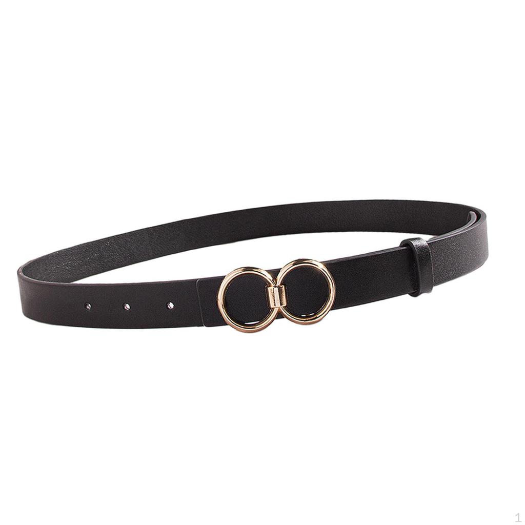 PU Leather Belt for Women, Female Pants Accessories, Casual Waist Belt, Snap Buckle, Skirts,
