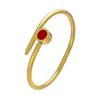Roman Numeral Inlaid Stainless Steel Stone Bracelet - High-End Fashion Design