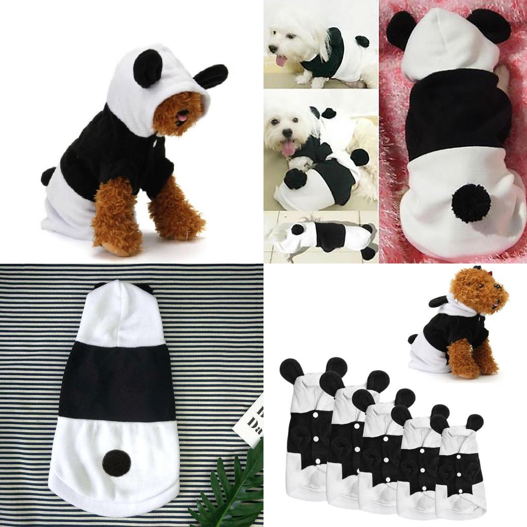 Cozy Panda Transformation Pet Clothing For Dogs And Cats In White