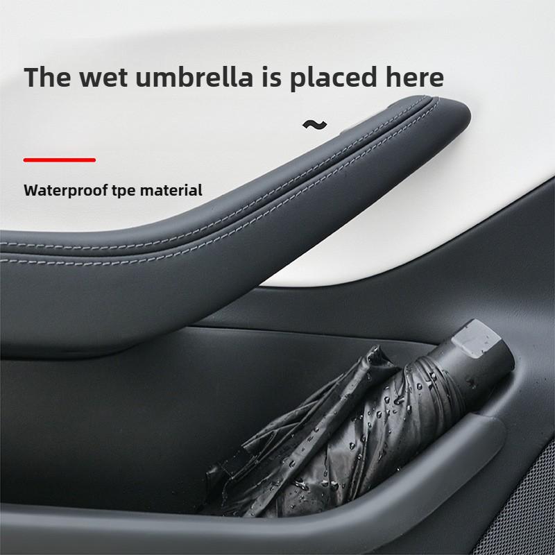 4Pcs for Tesla Model Y YL Juniper 2025 2026 Launch Door Side Storage Box Full-Cover Front & Rear Interior Organizer Accessories