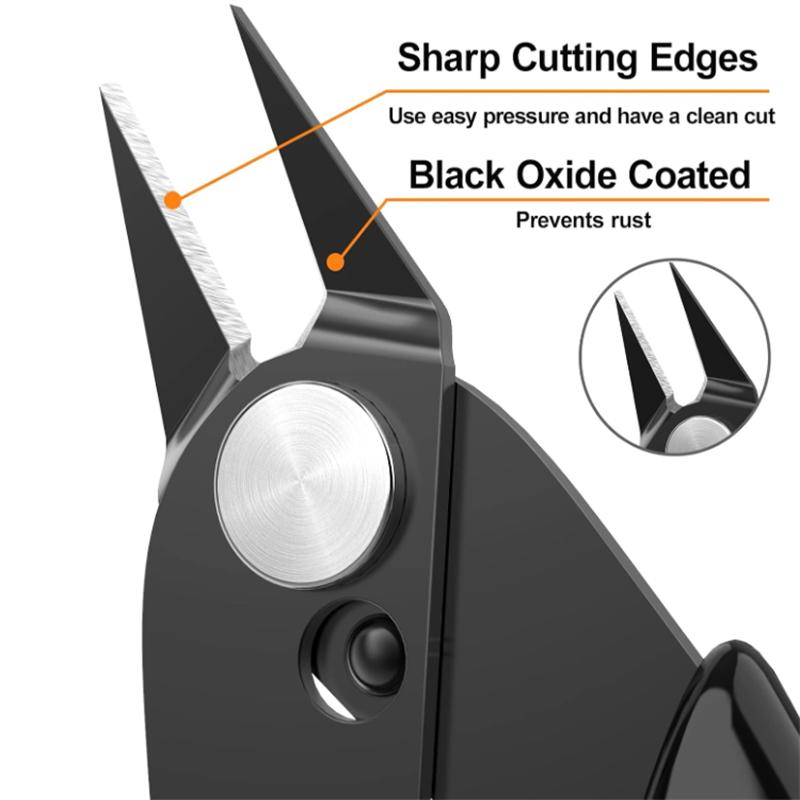 1Pcs 170 Cutting Plier Electrical Wire Cable Cutter Metal Side Snips Flush Pliers Convenient Durable Tool Pliers
