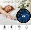 12-Inch Contemporary Plastic&Glass Analog Wall Clock-Designer(Silent Movement,Black Frame)