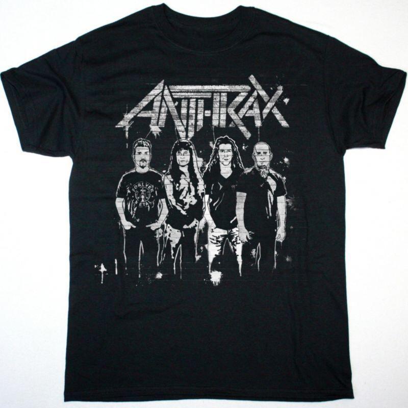 

Футболка группы Anthrax Мужская Женская Футболки Топ Топы Футболка S-234XL Черная Рубашка Группа Короткий Рукав Участник Музыка S