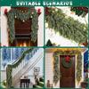 Christmas Garland Artificial Realistic Soft Thickness Green Faux Cedar Pine Wreath Indoor Outdoor Holiday Decor