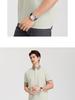 Langdeng Men's Summer Business and Leisure Cool Polo Shirt with Mulberry Silk