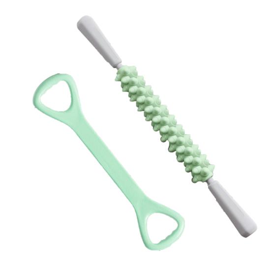 Massage Stick Multifunctional Handheld High Comfortable Grip Non-slip TPR Handles Hardness with Muscles Relaxation Thickened