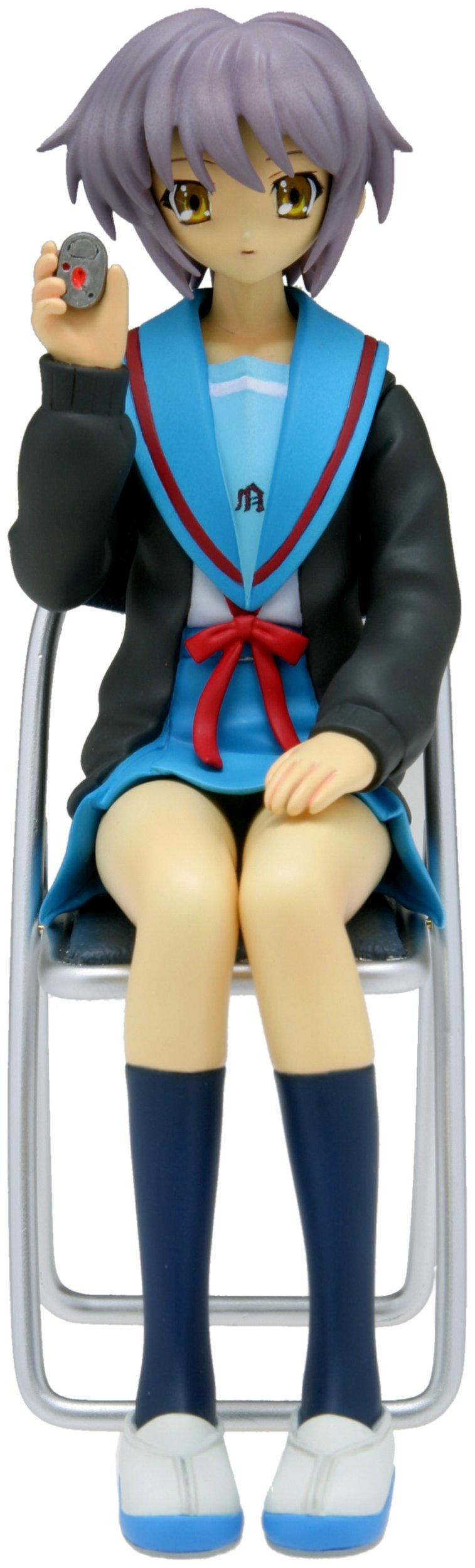 

Меланхолия Харухи Судзумии Юки Нагато в школьной форме, сидящая версия, масштабная, ПВХ, законченная (1/10 Предварительно раскрашенная фигурка)